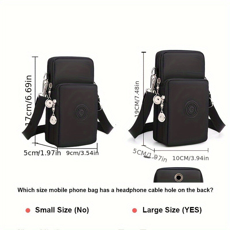 Women’s Pink Crossbody Phone Bag - Fashion Coin Purse with Mobile Phone Pocket