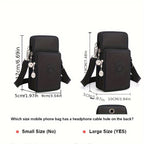 Women’s Pink Crossbody Phone Bag - Fashion Coin Purse with Mobile Phone Pocket