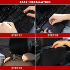 Car Backseat Organizer with Foldable Tray | Multi-Function Storage Holder