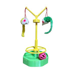 Cat Spinning Wheel Toy Interactive Cat Toy Self Amusement Plush Mouse Indoor Pet