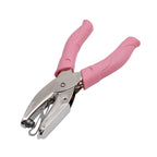 2Pcs Manual Puncher Paper Hand Metal Hole Punch Cutter Circle Soft Grip Paper