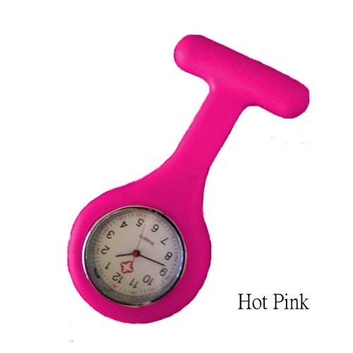 Silicone Nurse Fob Watch – Clip-On Brooch Medical Pocket Quartz Watch