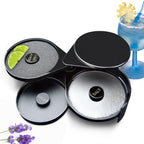 2pcs 3-Tier Cocktail Glass Rimmer | Bar Salt Sugar Seasoning Box for Bartender