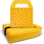 4PCS RV Stabilizer Jack Leg Pads - Caravan Awning Leg Support Level Pads Yellow