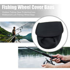 2PCS Fishing Reel Covers Neoprene Waterproof Protective Case Spinning Reel Pouch