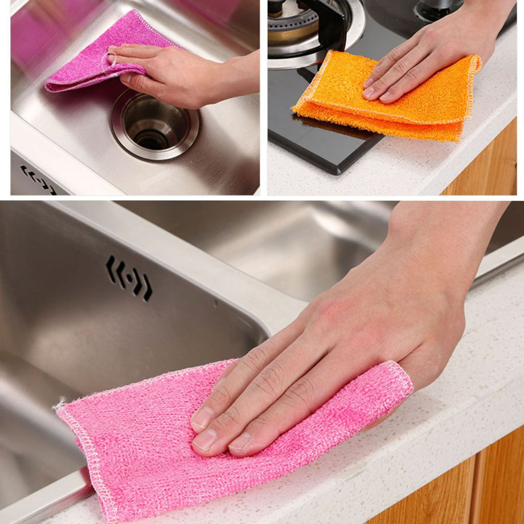 10/20pcs Microfiber Cleaning Cloth Kitchen Dish Towels Car Wash Drying Cloth