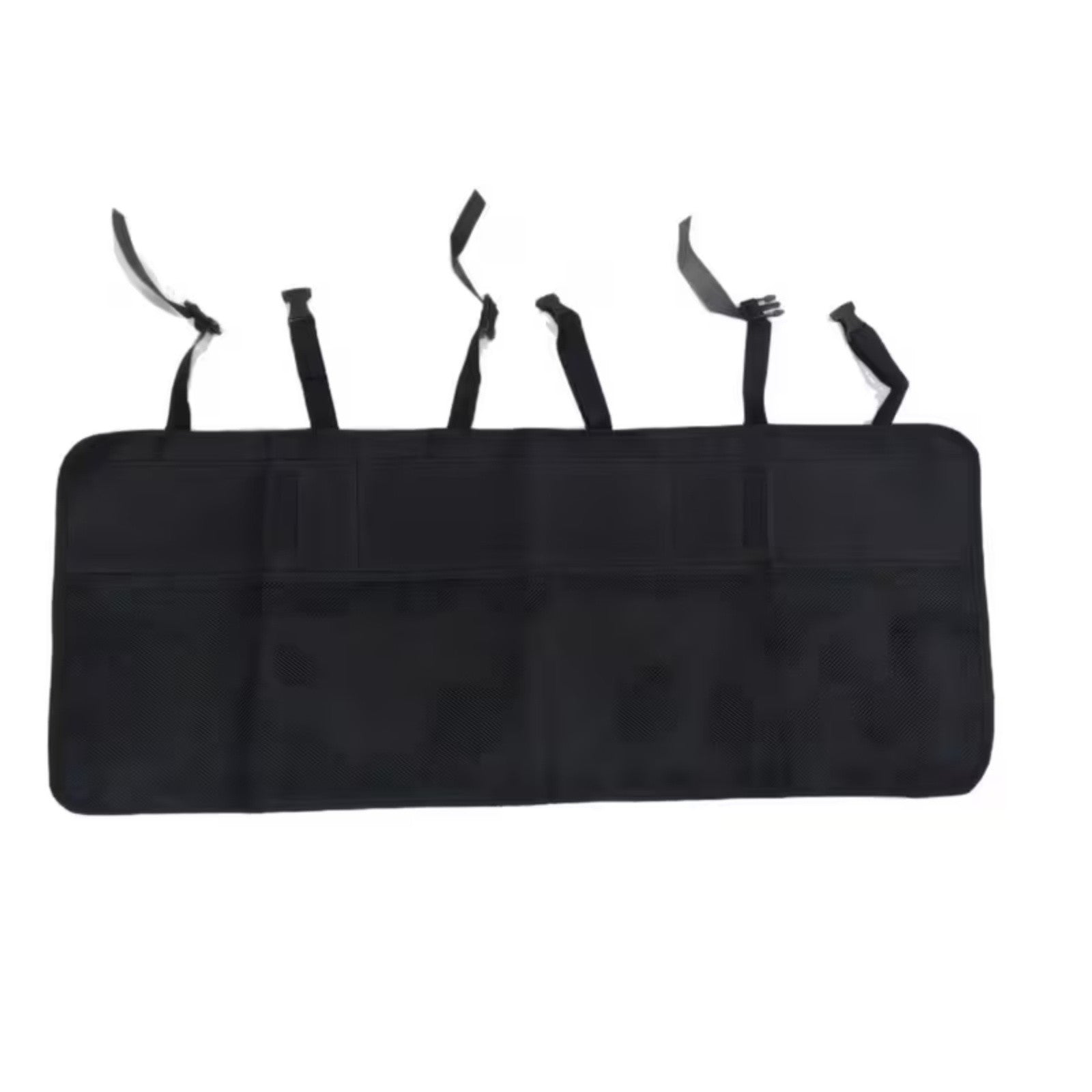 Universal Car Trunk Organizer Cargo Net – Hanging Back Seat Storage Bag with 8 Pockets