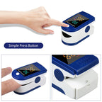 Fingertip Pulse Oximeter – Blood Oxygen Saturation (SpO2) & Heart Rate Monitor