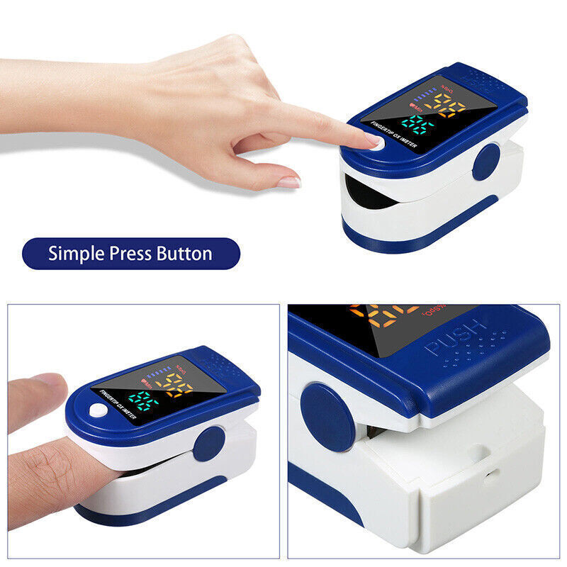 Fingertip Pulse Oximeter – Blood Oxygen Saturation (SpO2) & Heart Rate Monitor