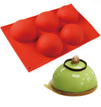3PCS Semi Sphere Silicone Chocolate Mould Set - Half Round Dome Bakeware for Baking and Desserts