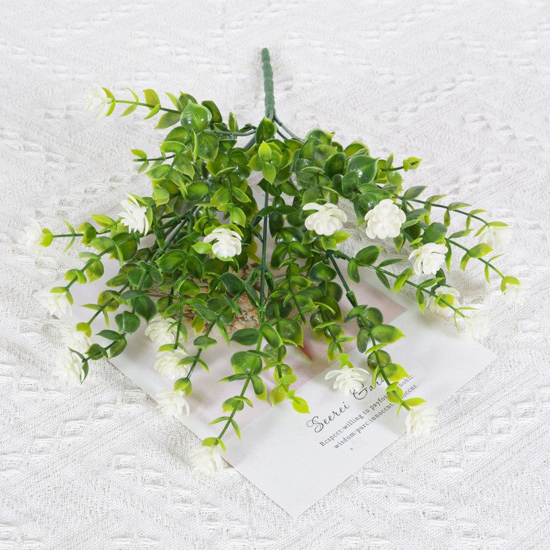 5 Bundles Artificial Camellia Flowers Decorative Plastic Floral Arrangement for Home Decor