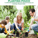 300PCS Plant Grow Bags with Breathable Holes - PE Seedling Nursery Bags in 3 Sizes