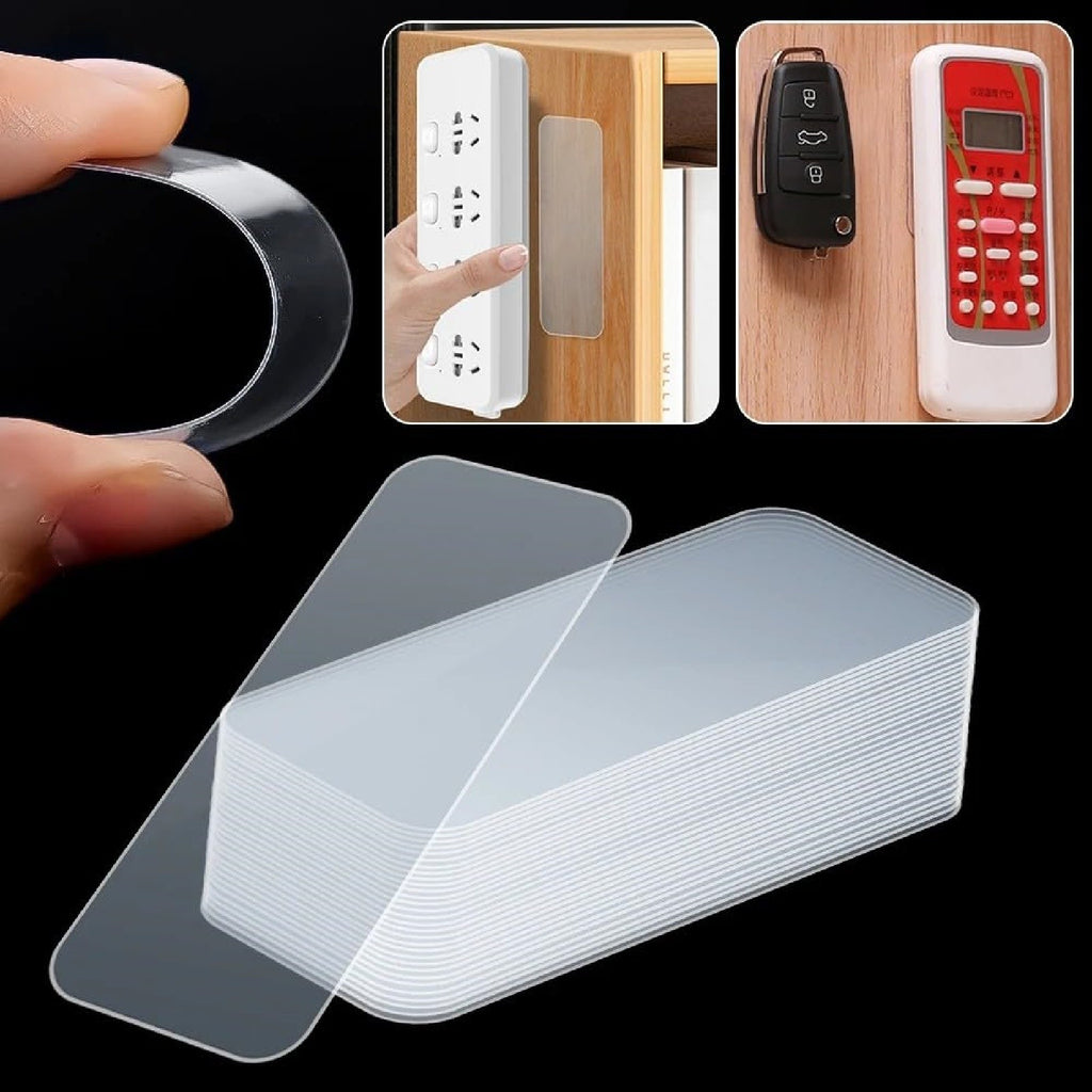 600PCS Strong Double Sided Adhesive Tape Waterproof Removable Mounting Stickers