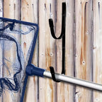 2/4pcs Pool Pole Hanger Hooks | Aluminum Wall Mount Holder for Pool Tools & Accessories