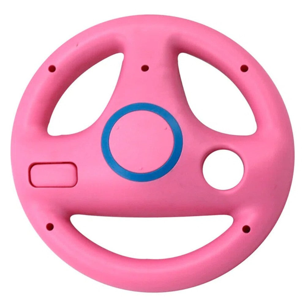 Pink Wii steering wheel front