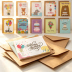 Birthday Greeting Cards Set With Envelopes Colorful DIY Birthday Wish Cards AU