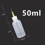 5PCS 50ml Needle Oiler Bottle Precision Glue Applicator Squeeze Dispenser Bottles