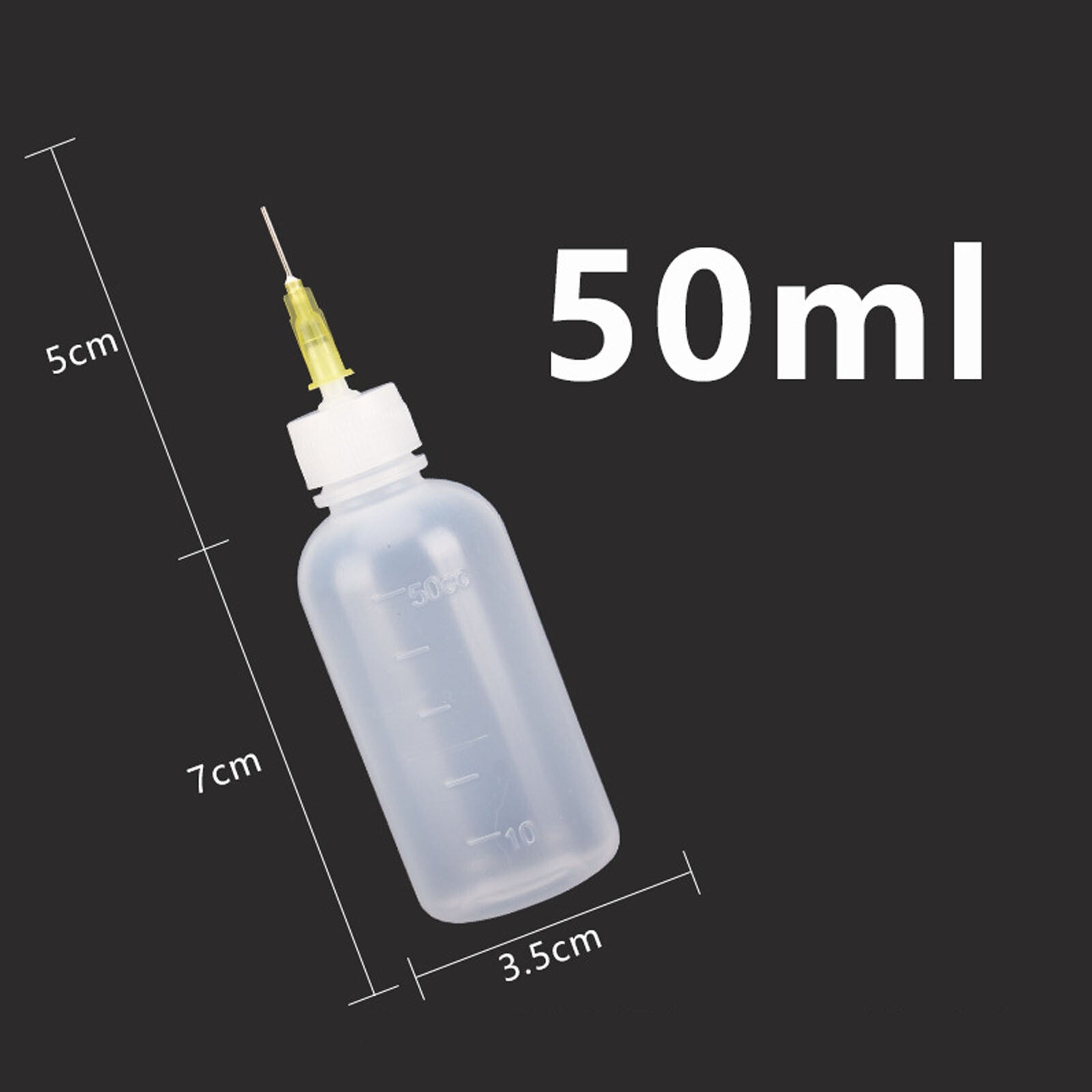 5PCS 50ml Needle Oiler Bottle Precision Glue Applicator Squeeze Dispenser Bottles
