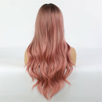 Pink wig length approx 70 cm