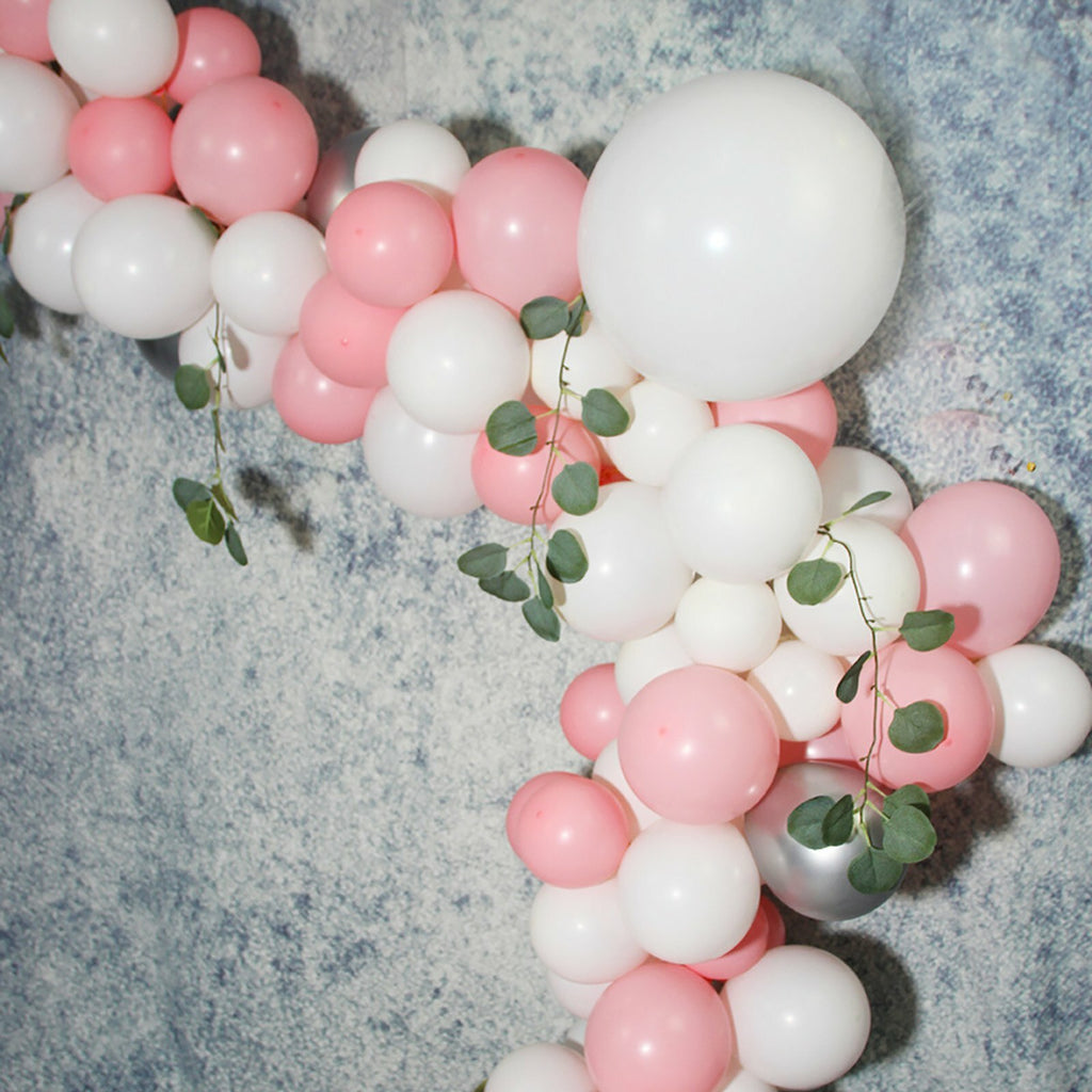 154PCS Pink White Gold Balloon Arch Garland Kit – Wedding Birthday Party Decoration Set
