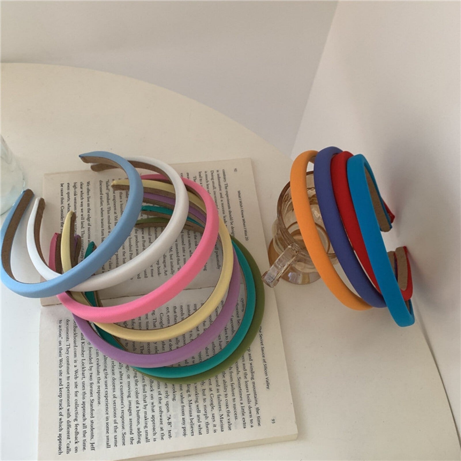 68pcs Satin Headbands Set for Women & Girls | 10mm Alice Bands Hair Accessories (Multi-Color)