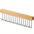 Premium Wood Style Wall Mounted Hanger Hook – Adhesive Kitchen Bathroom Cloth Hook