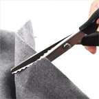 2PCS Zig Zag Pinking Shears – Serrated Fabric Scissors for Sewing Dressmaking Crafts