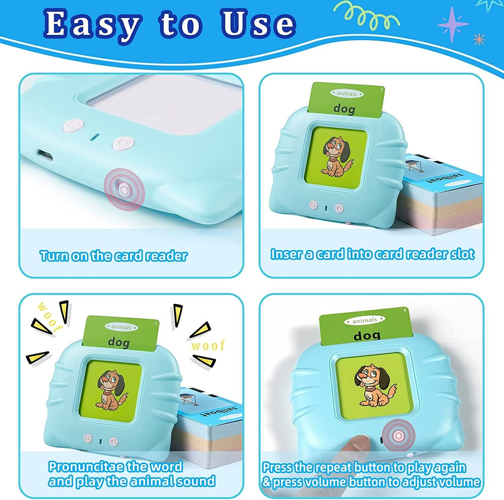 How to use the talking flash cards