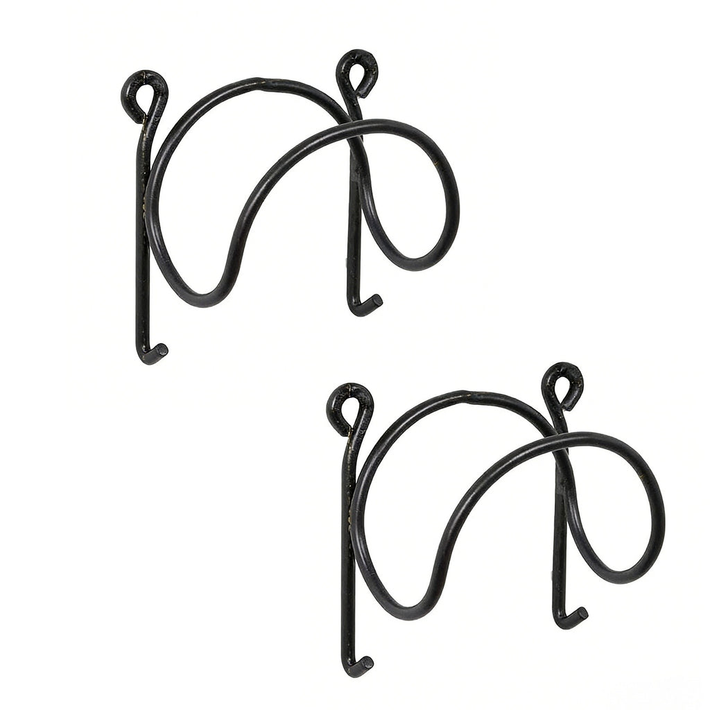 2PCS Space-Saving Towel Rack – Wall Mounted Bathroom Towel Organizer Hanger Black