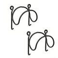 2PCS Space-Saving Towel Rack – Wall Mounted Bathroom Towel Organizer Hanger Black