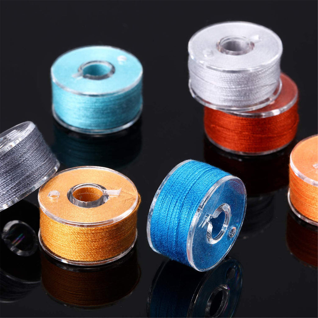 100PCS Multicolor Sewing Thread Spools - Universal Machine Bobbin Embroidery Thread Set