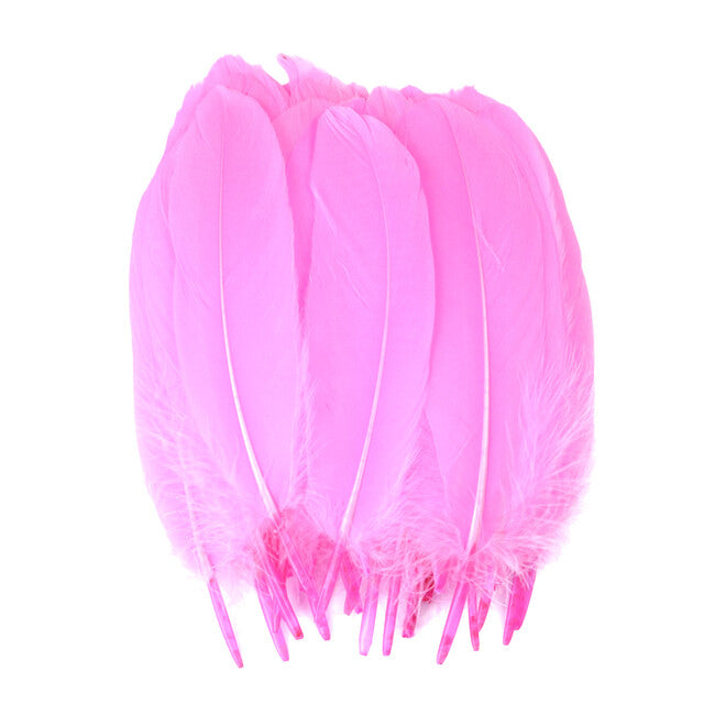 200pcs Natural Goose Feathers 6-12cm – Craft, Millinery, Wedding & DIY Decoration (11 Colours)