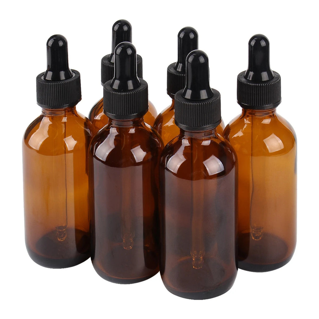 30ml Amber Glass Dropper Bottles | Essential Oil Pipette Reagent Eye Drop Bottle