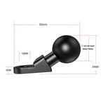 2pcs Motorcycle Mirror Mount Base 10mm | 1" Ball Adapter for GPS & Phone Holders