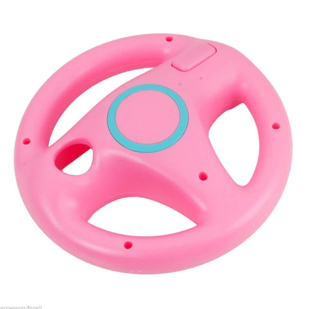 Pink Wii wheel angled