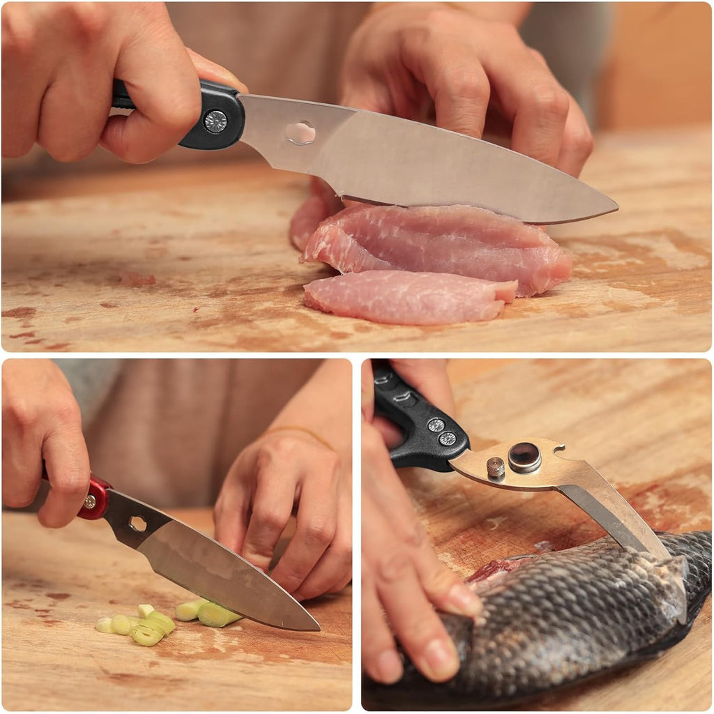 2pcs Heavy Duty Kitchen Scissors | Stainless Steel Meat Bone Shears & Beer Opener