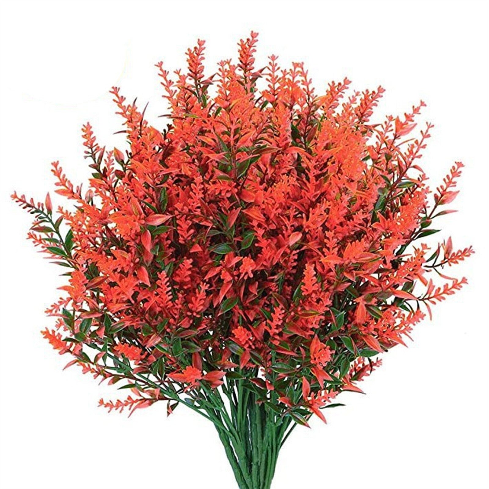30PCS Artificial Lavender Flowers – UV Resistant Outdoor Faux Plants Garden Decor