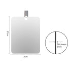 Anti-Fog Shower Mirror – Fogless Shaving Mirror for Bathroom (17 × 13cm)