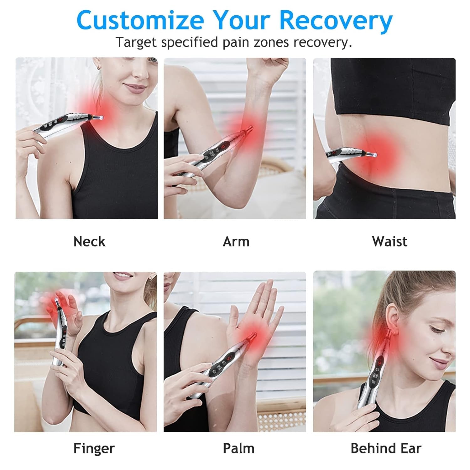 Electronic Acupuncture Massage Pen Pulse Therapy Pain Relief Acupoint Meridian Massager