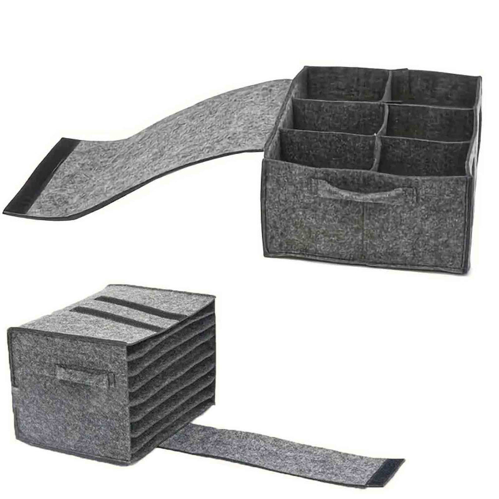 2pcs Caravan Tableware Storage Bag Set | Felt Plate & Cup Holder Organizer for Camping