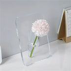 Acrylic Photo Picture Frame Vase for Centerpieces,Cute Bud Vase,Flower Vaser