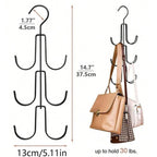 2PCS Multi-Layer Clothes Hanger Hook – Space Saving Closet Organizer for Bags & Clothes
