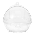 Round Hanging Bird Bath Tub for Cage – Plastic Parrot Bird Bath Bowl for Small Birds