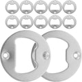 96PCS Round Bottle Opener Insert Kit with 192 Screws