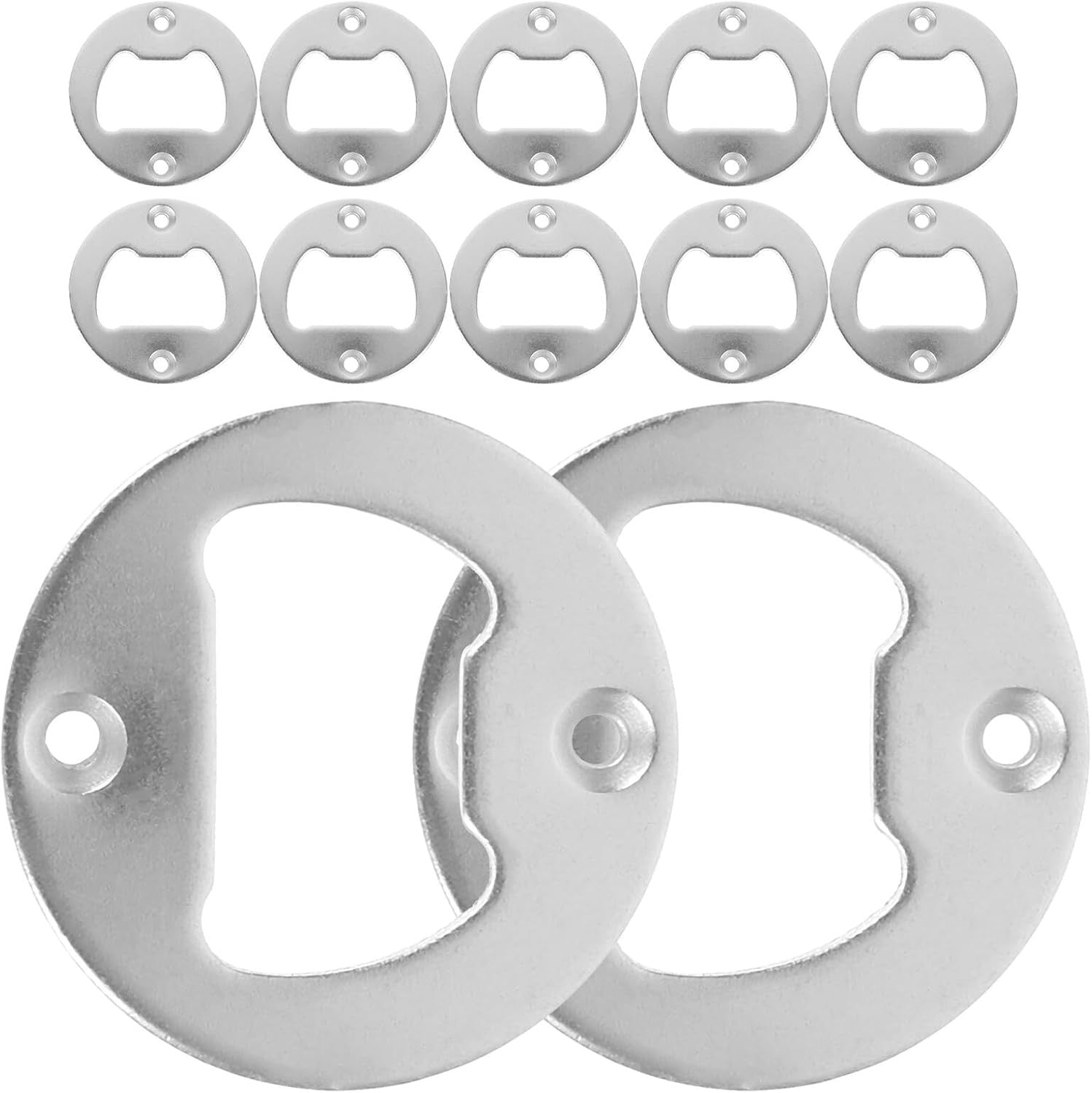 96PCS Round Bottle Opener Insert Kit with 192 Screws