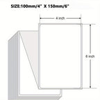 4x6 Thermal Direct Shipping Labels 500 Pack - Fan Fold 100x150mm White Sticker Labels