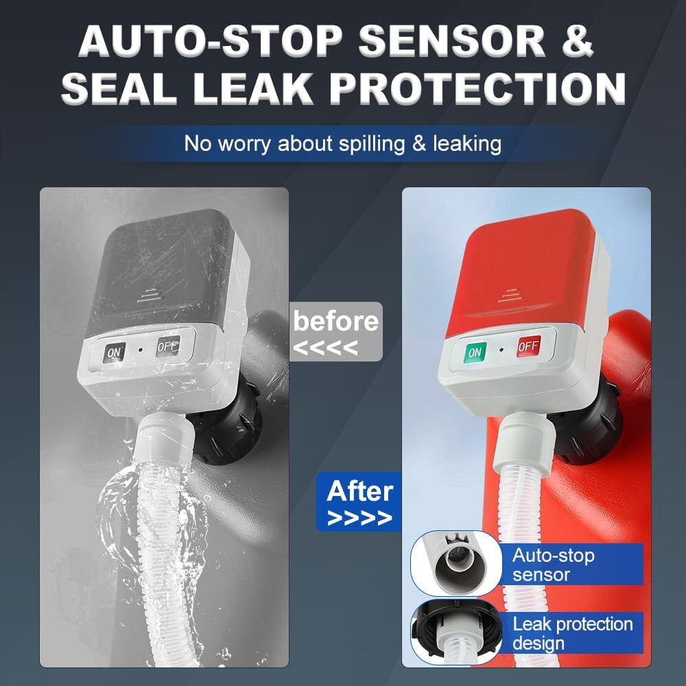 Battery Powered Fuel Transfer Pump Auto-Stop Liquid Transfer Pump for Diesel Petrol