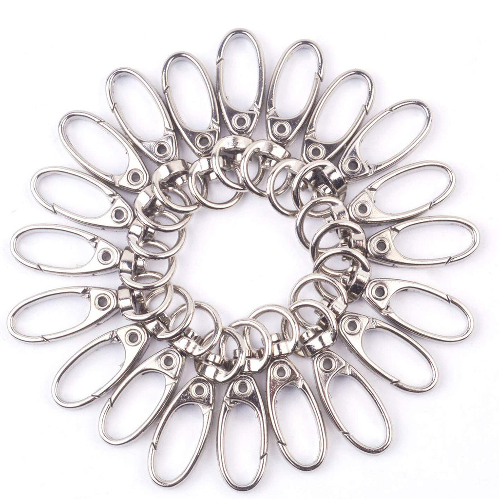 100PCS Gold Swivel Lobster Clasps – Metal Trigger Snap Hooks for Keychains, Bags and DIY Crafts