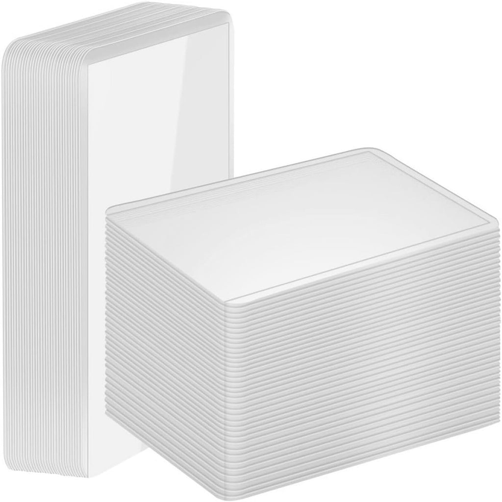 50 Pack 35PT Top Loader Card Holders – Clear Rigid Baseball and Trading Card Protectors