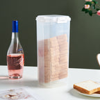 2pcs Bread Storage Container with Lid | Sealed Bread Keeper Box for Loaf, Toast & Noodles
